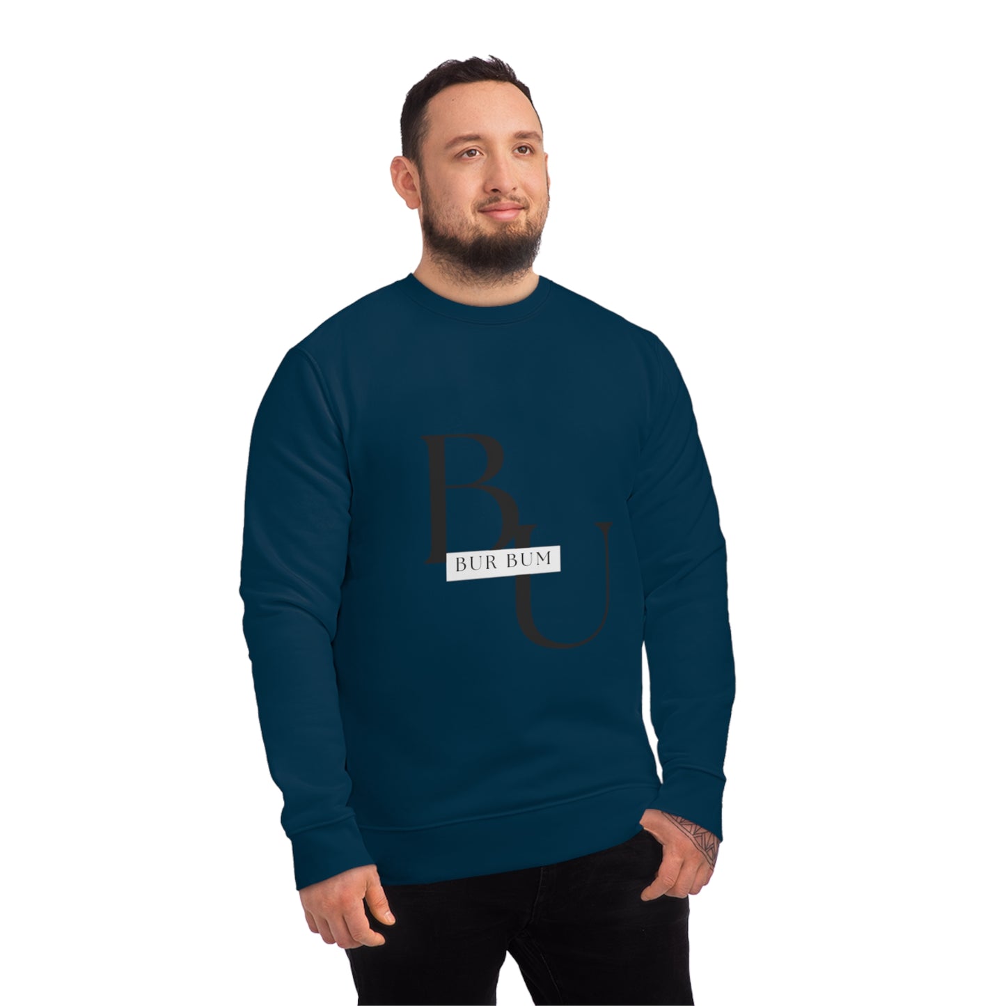 Bur Bum BU Black Lettering Sweatshirt
