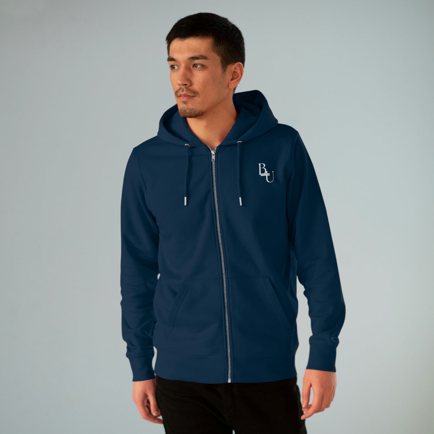 BU Men's Zip Hoodie