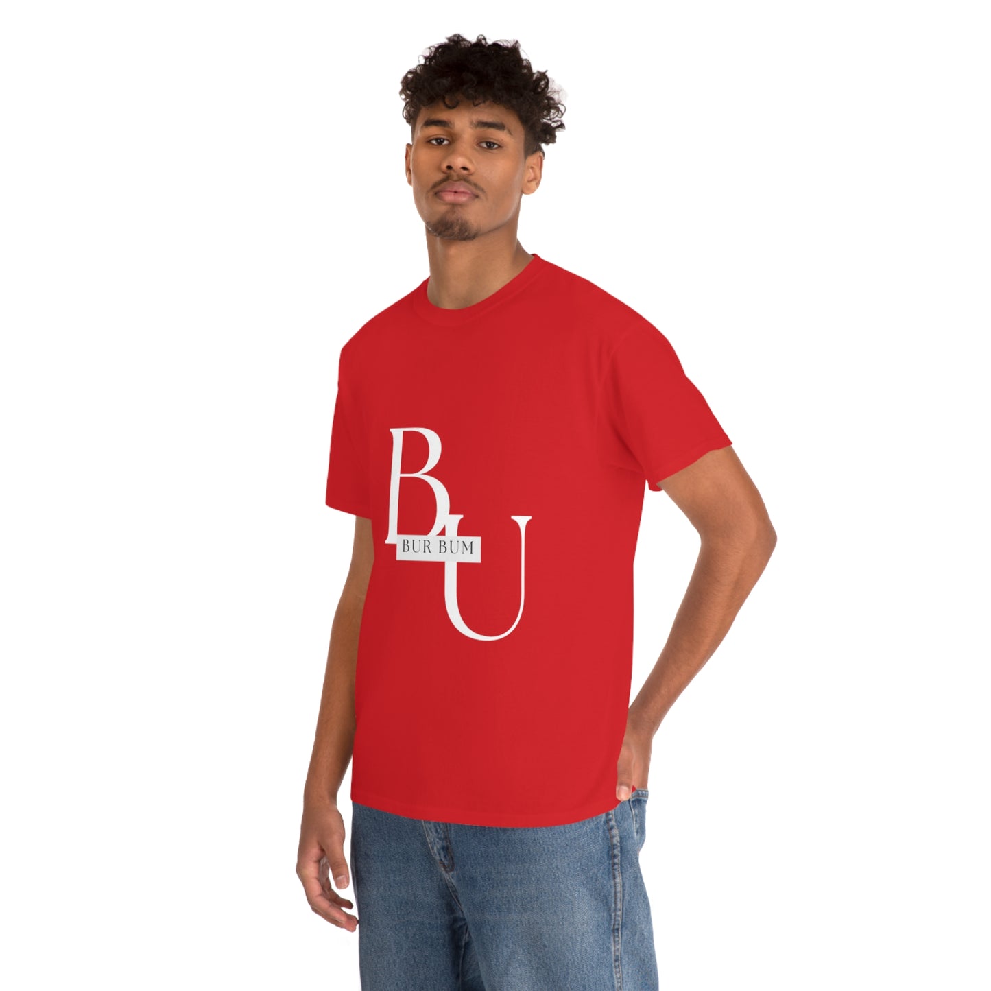 White Lettering BU Tee