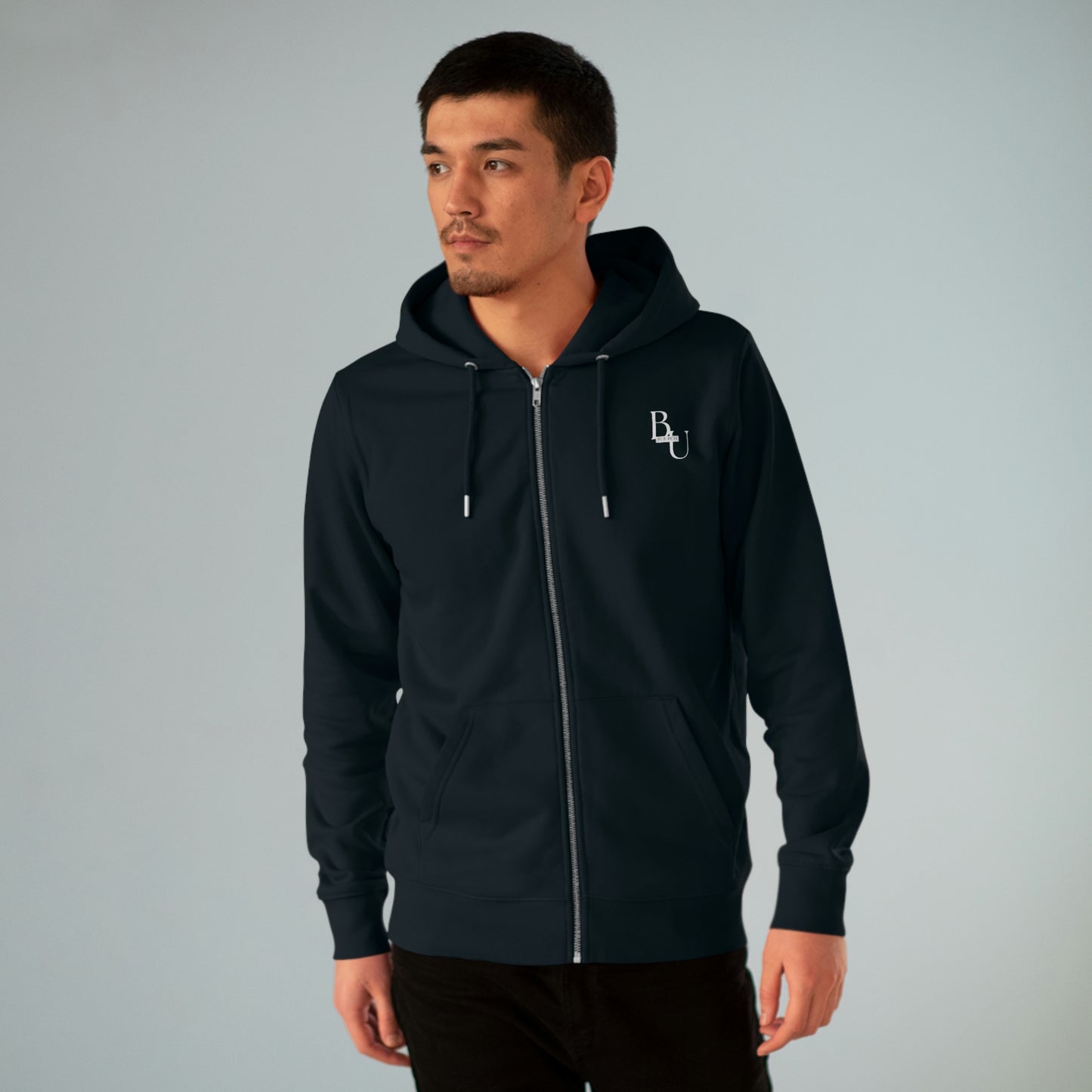 BU Men's Zip Hoodie