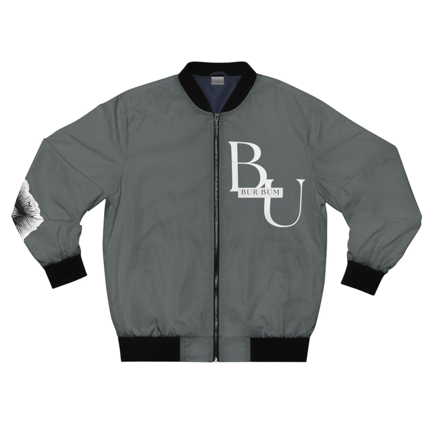 Gray All Seeing Eye Bomber Jacket