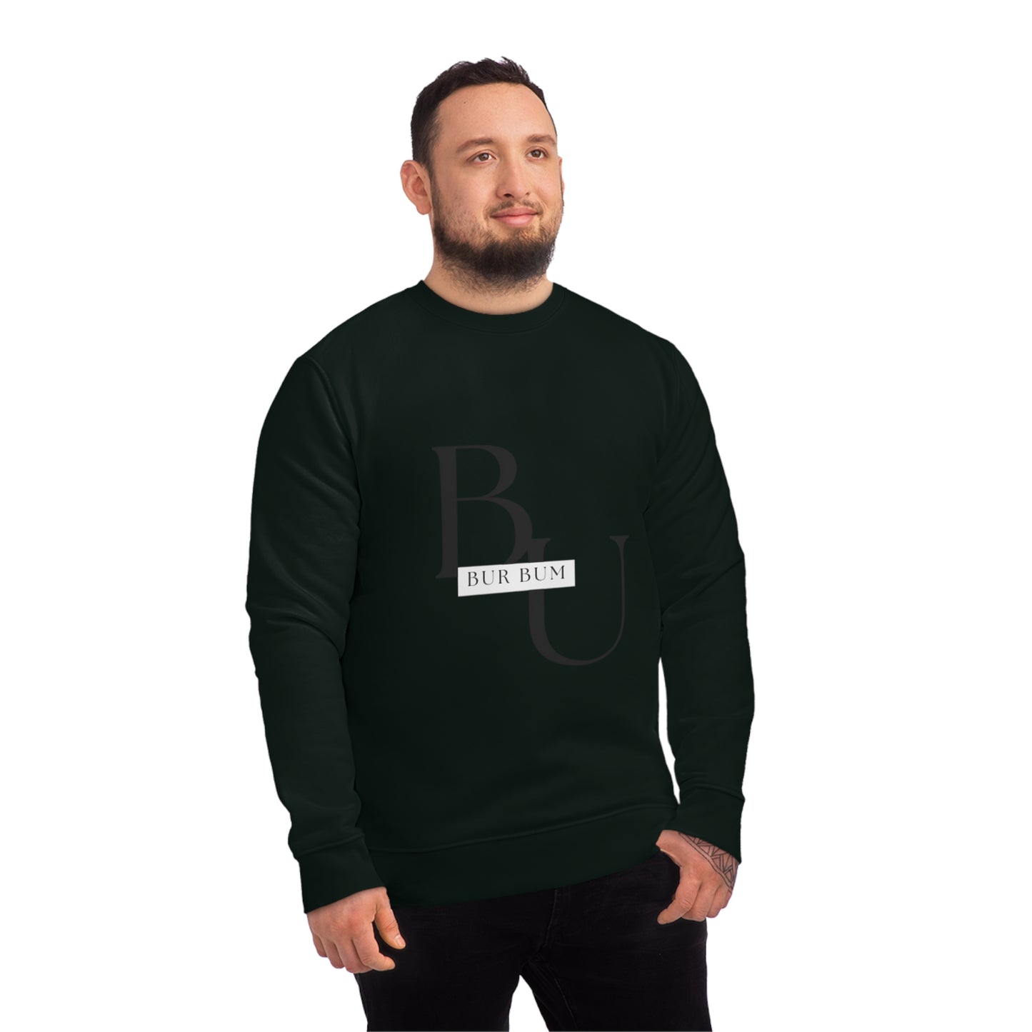 Bur Bum BU Black Lettering Sweatshirt
