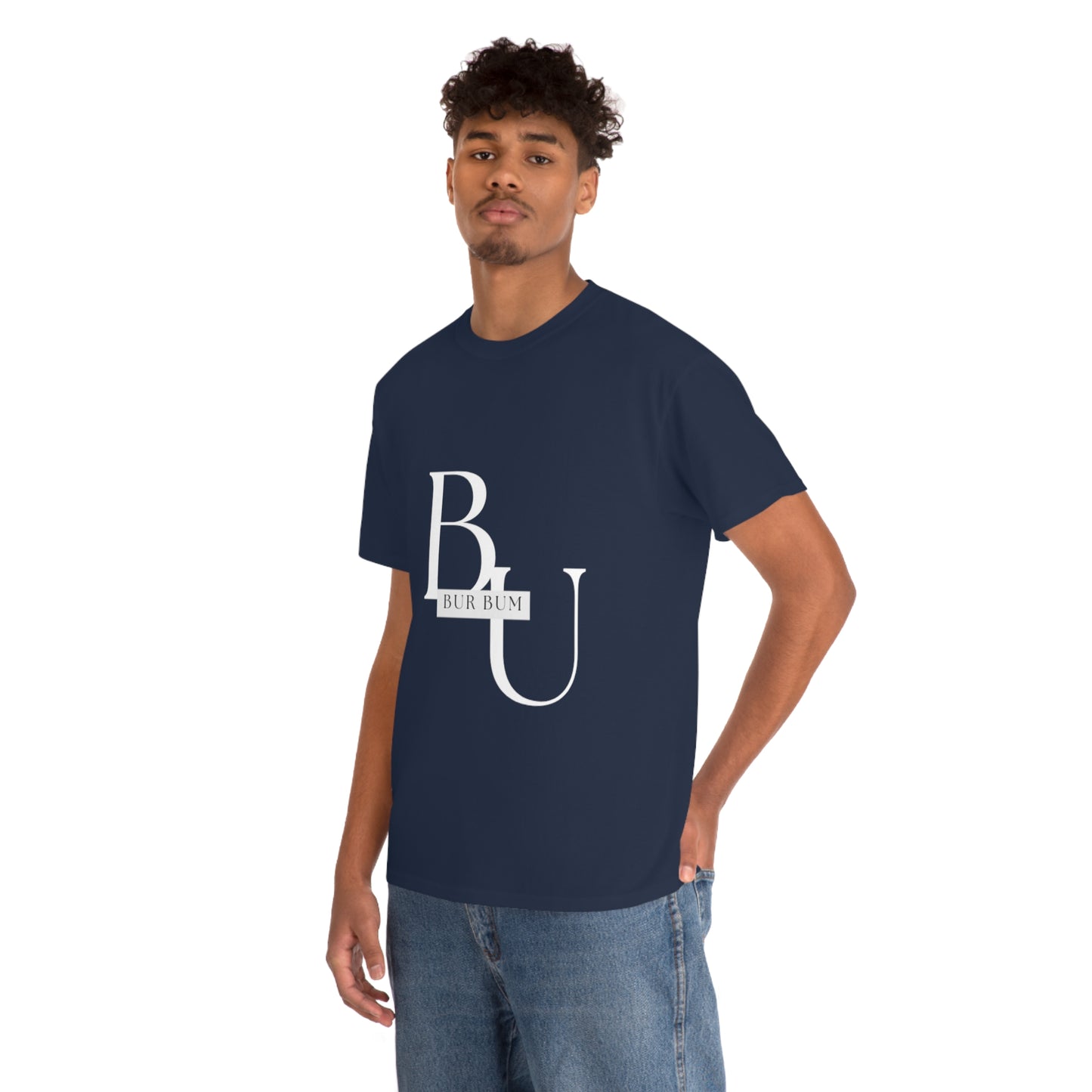 White Lettering BU Tee