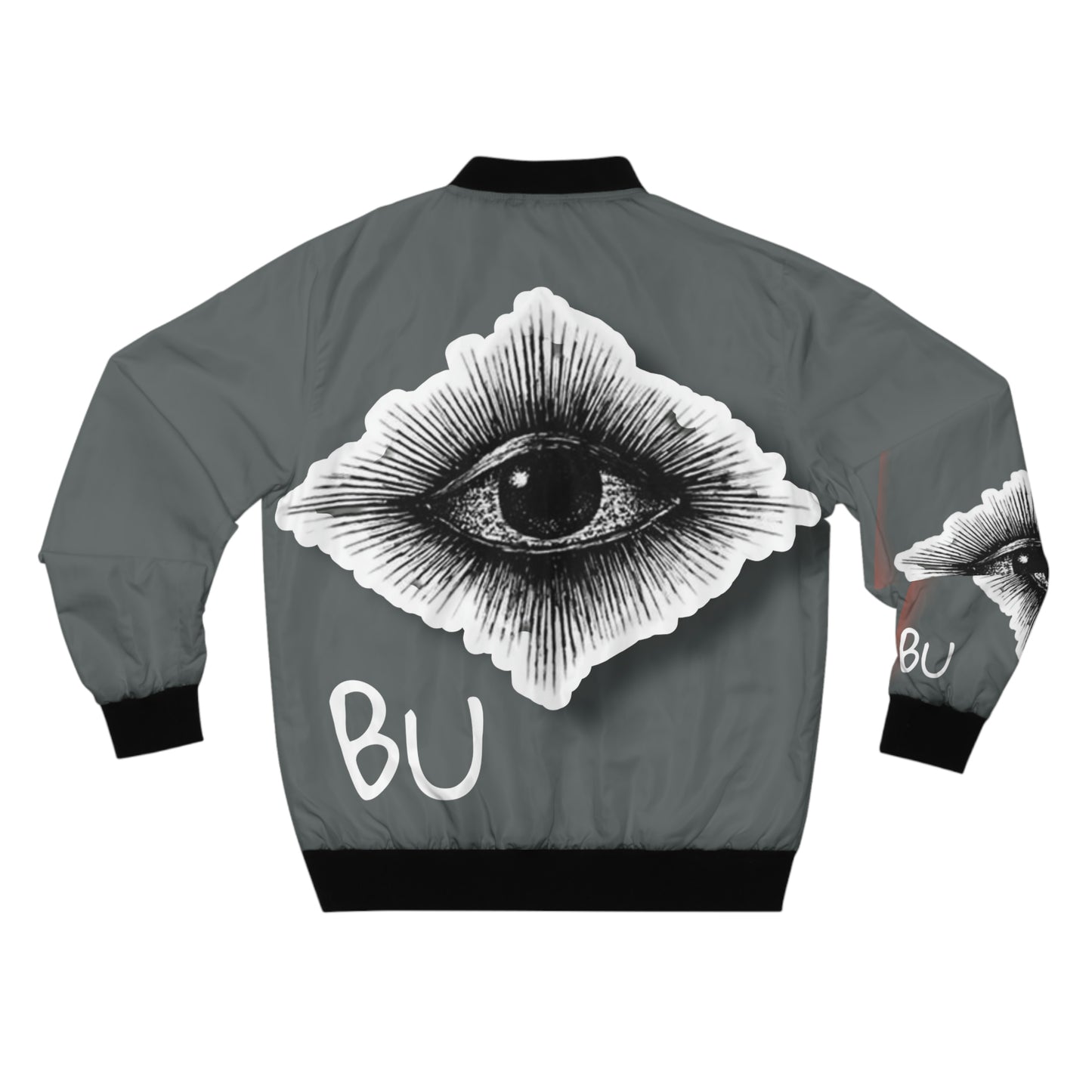 Gray All Seeing Eye Bomber Jacket