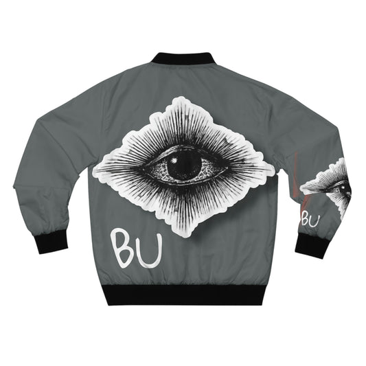 Gray All Seeing Eye Bomber Jacket