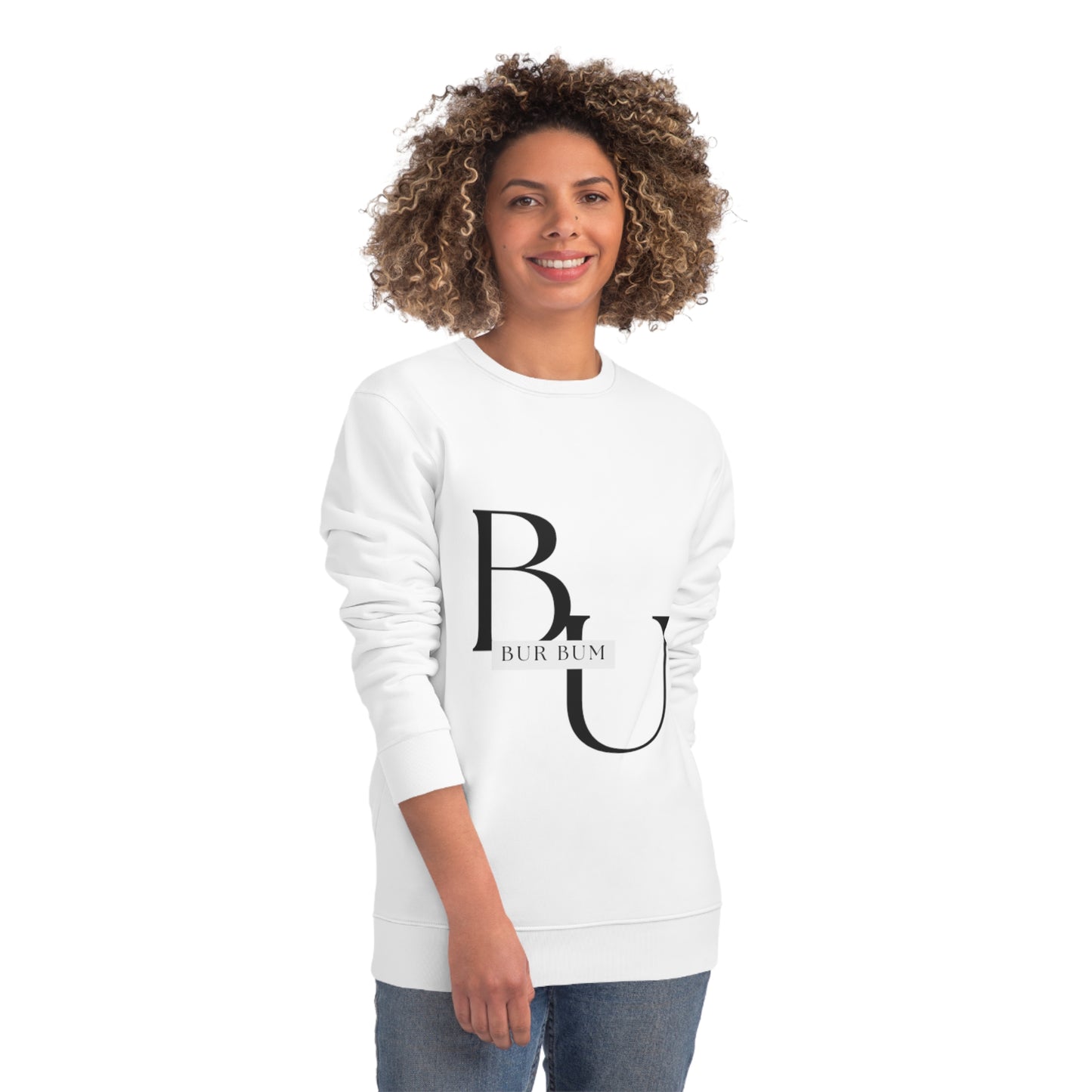 Bur Bum BU Black Lettering Sweatshirt