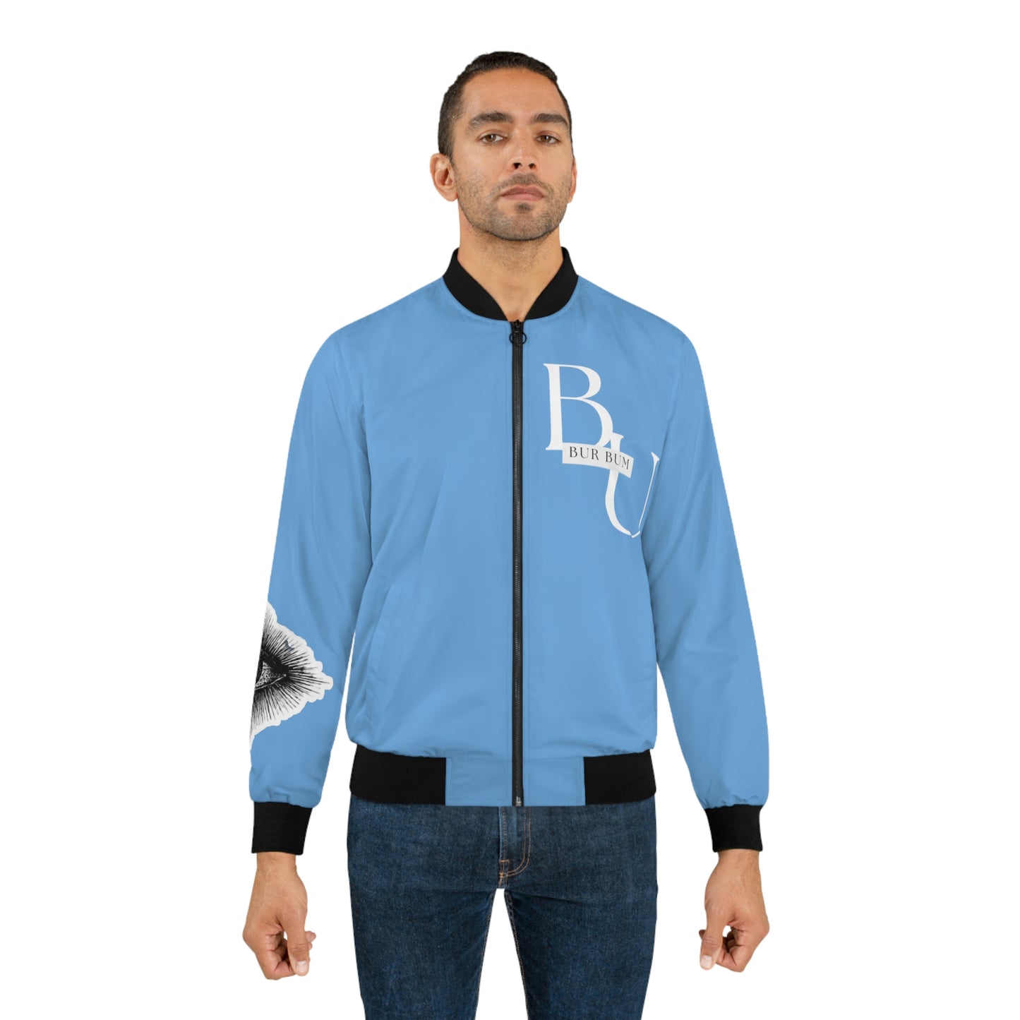 Carolina Blue All Seeing Eye Bomber Jacket