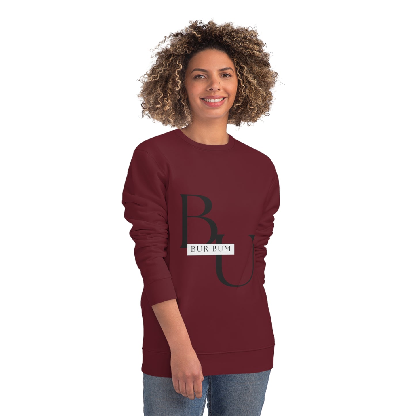 Bur Bum BU Black Lettering Sweatshirt