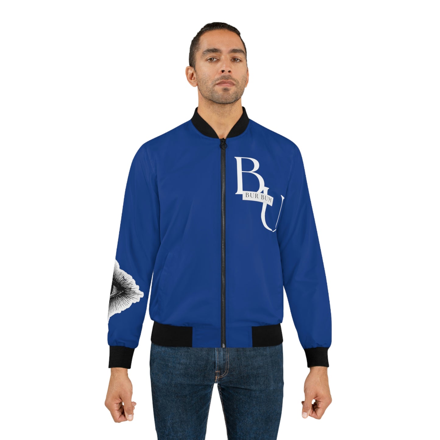Blue All Seeing Eye Bomber Jacket