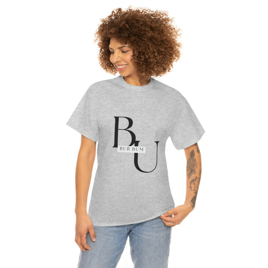 Black Lettering Bur Bum BU Tee