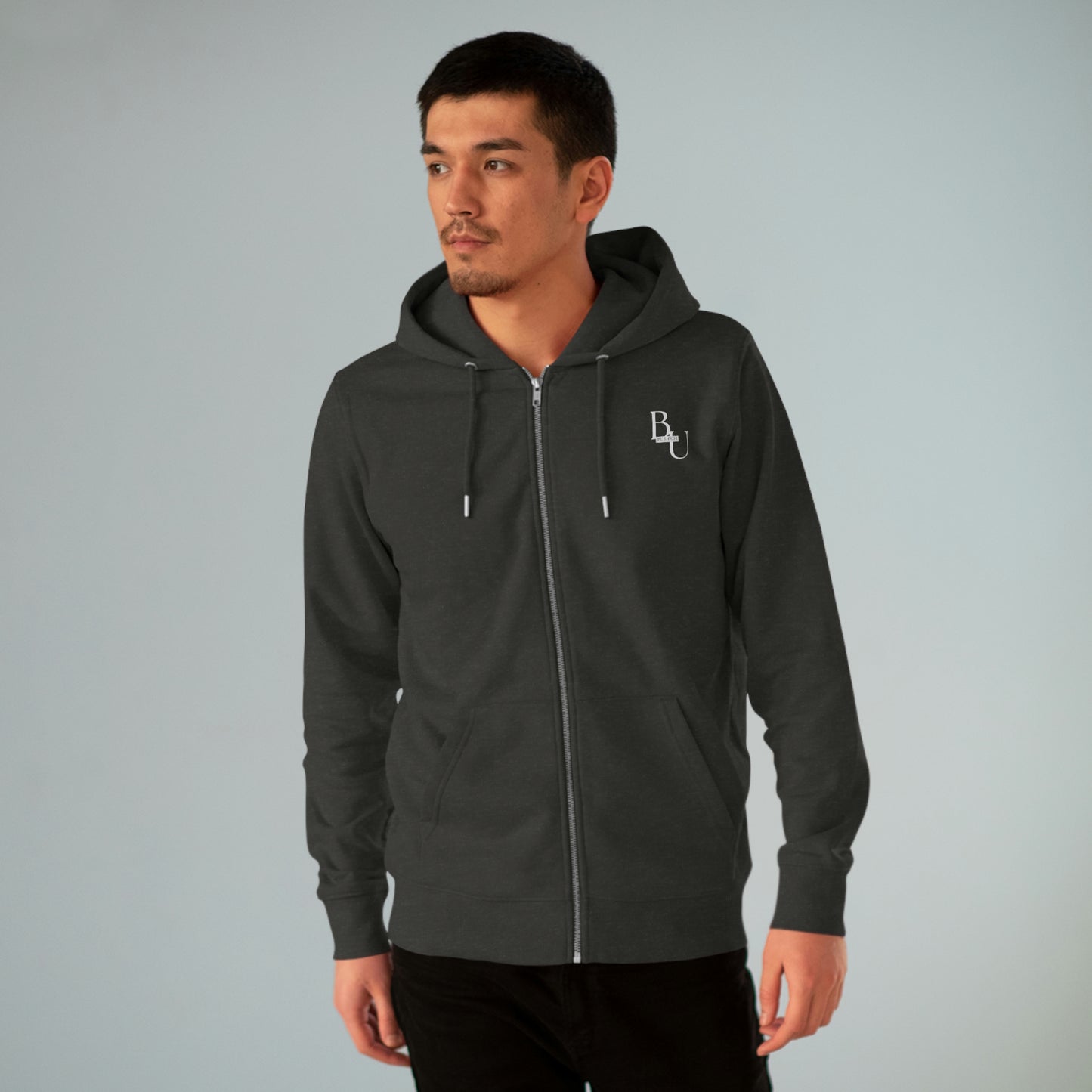 BU Men's Zip Hoodie