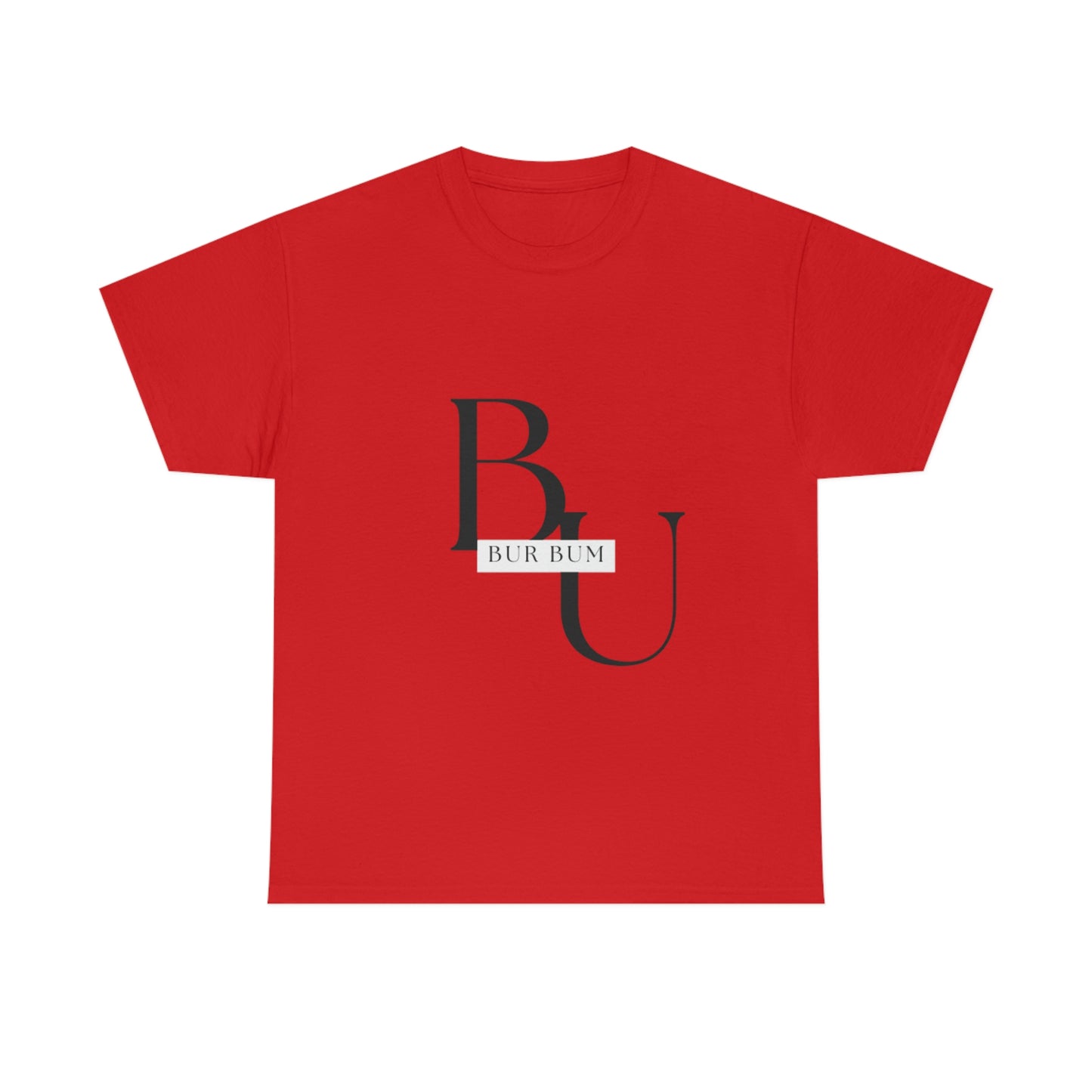 Black Lettering Bur Bum BU Tee