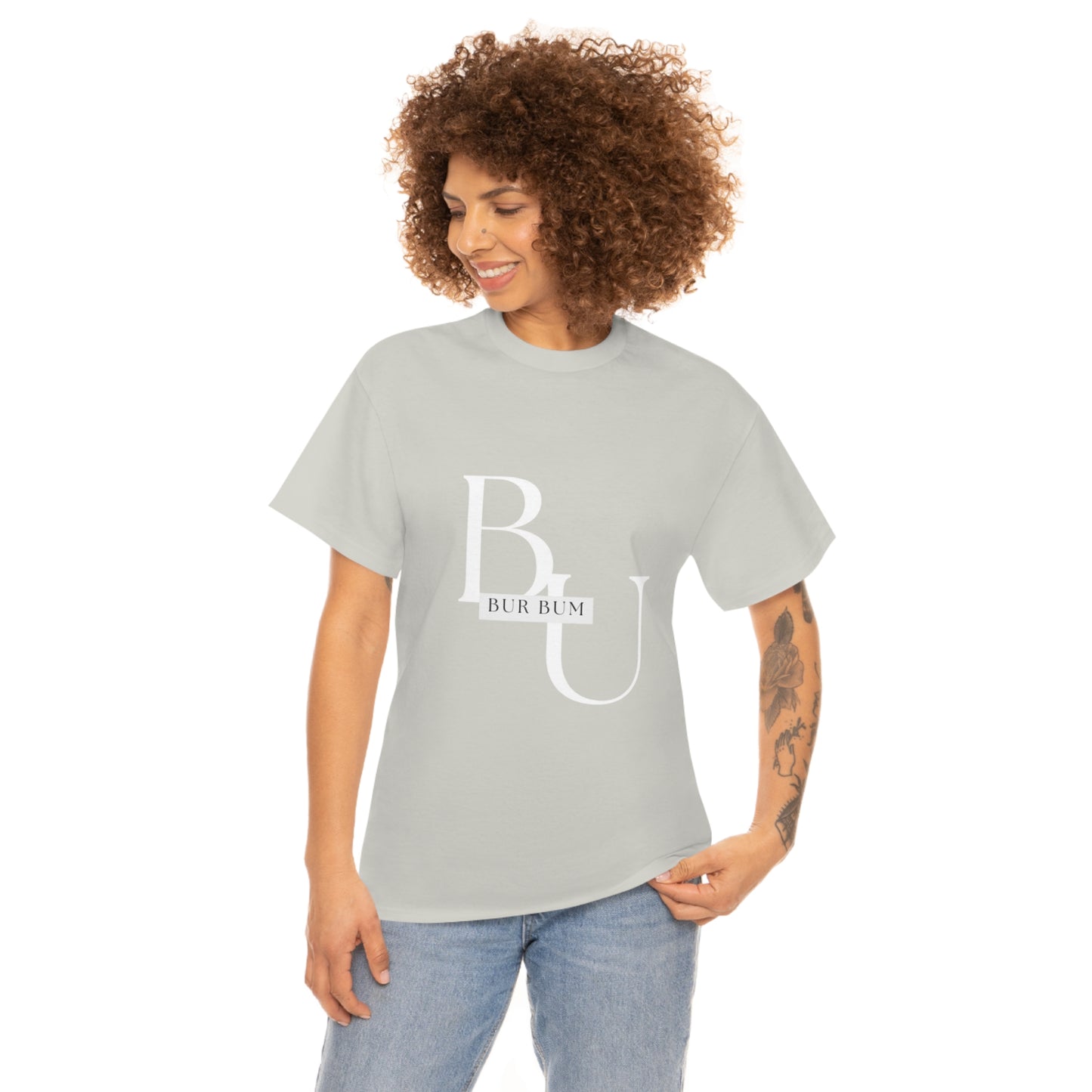 White Lettering BU Tee