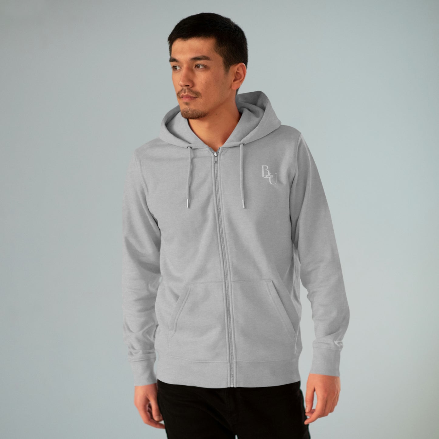 BU Men's Zip Hoodie