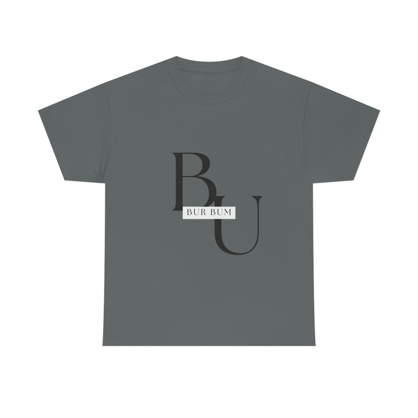 Black Lettering Bur Bum BU Tee