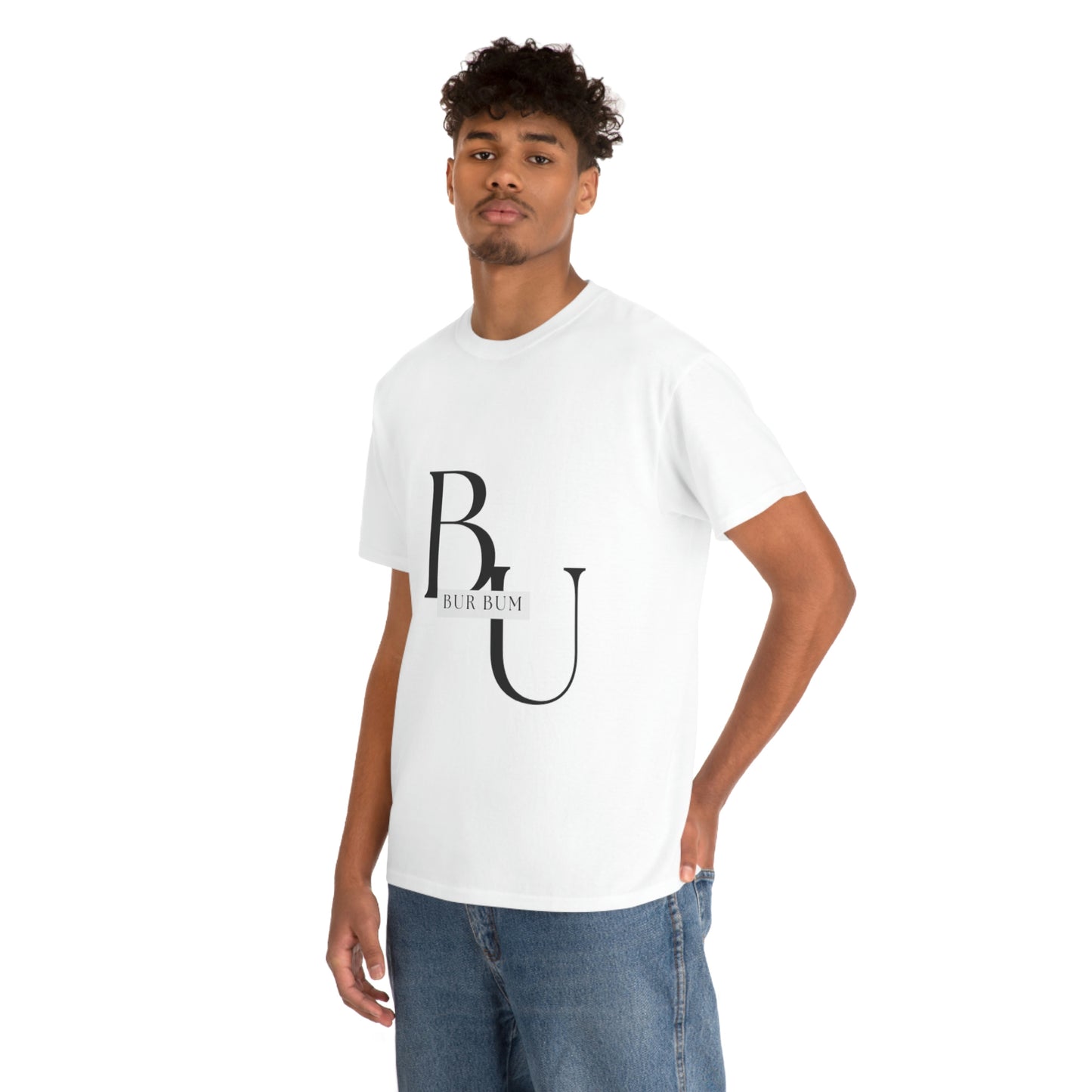 Black Lettering Bur Bum BU Tee