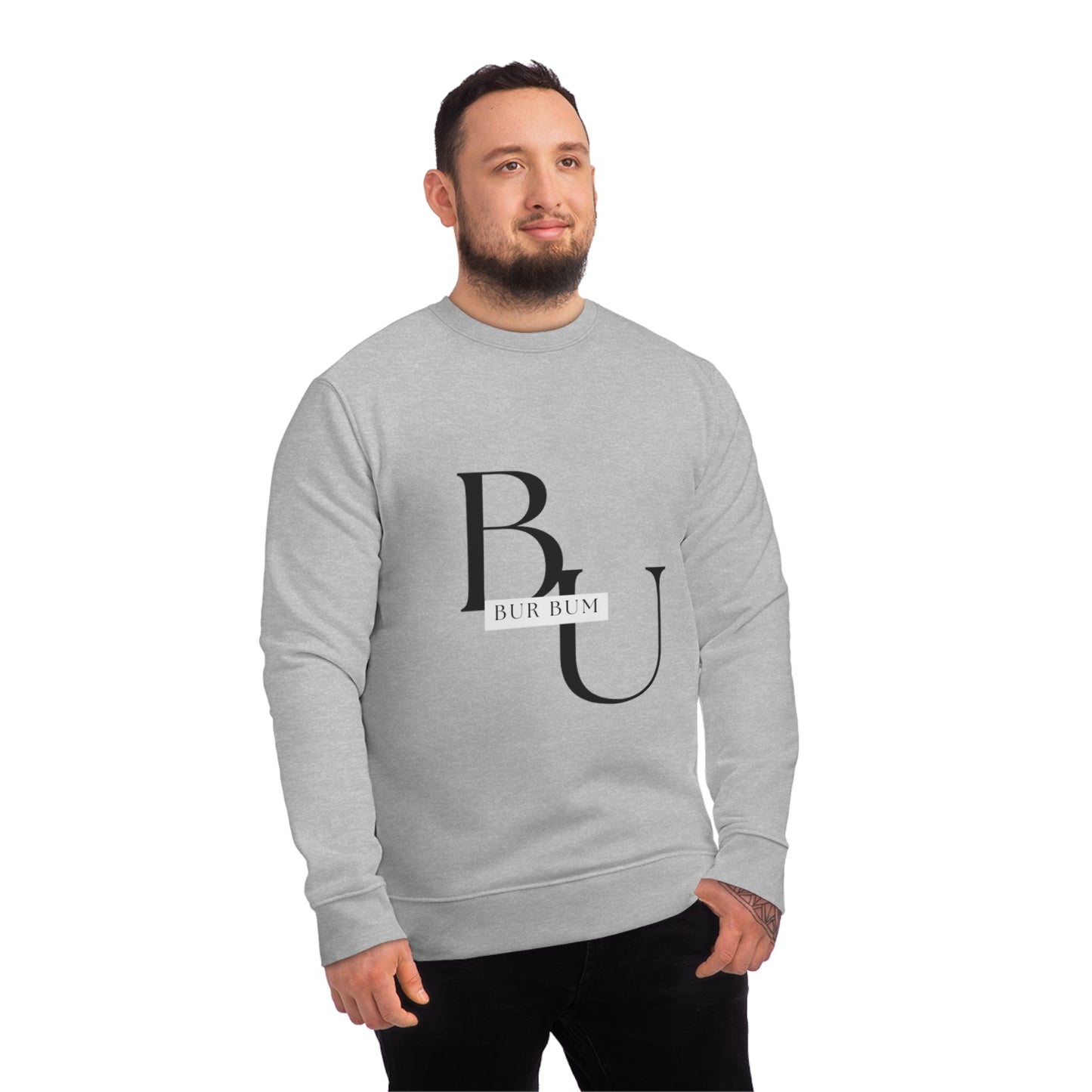 Bur Bum BU Black Lettering Sweatshirt