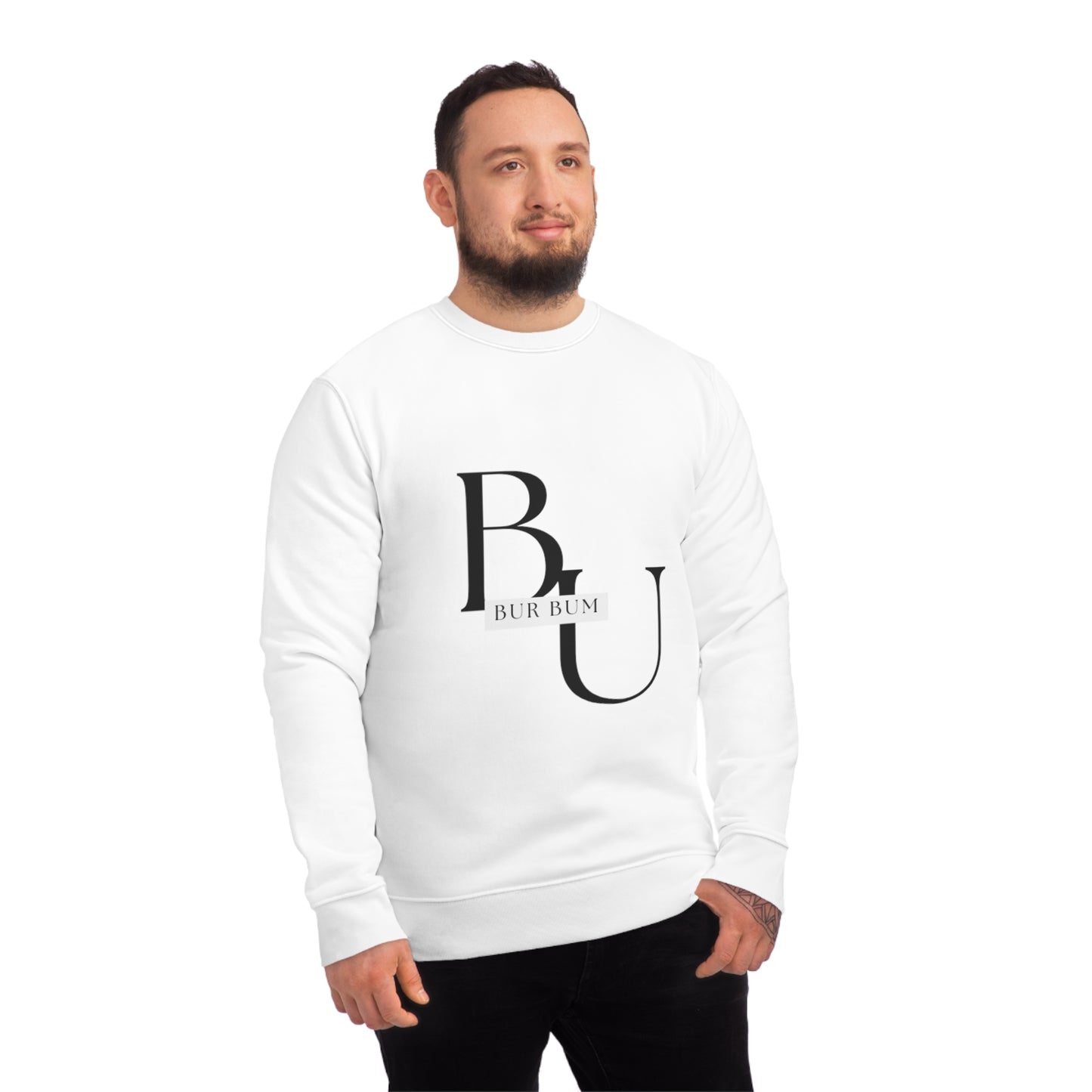 Bur Bum BU Black Lettering Sweatshirt