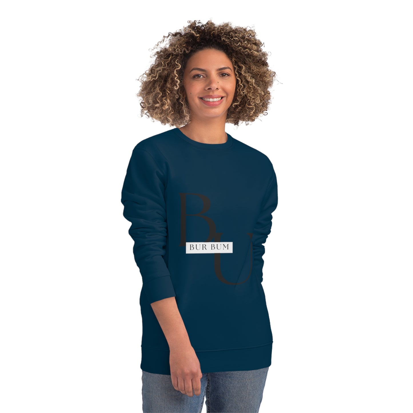 Bur Bum BU Black Lettering Sweatshirt