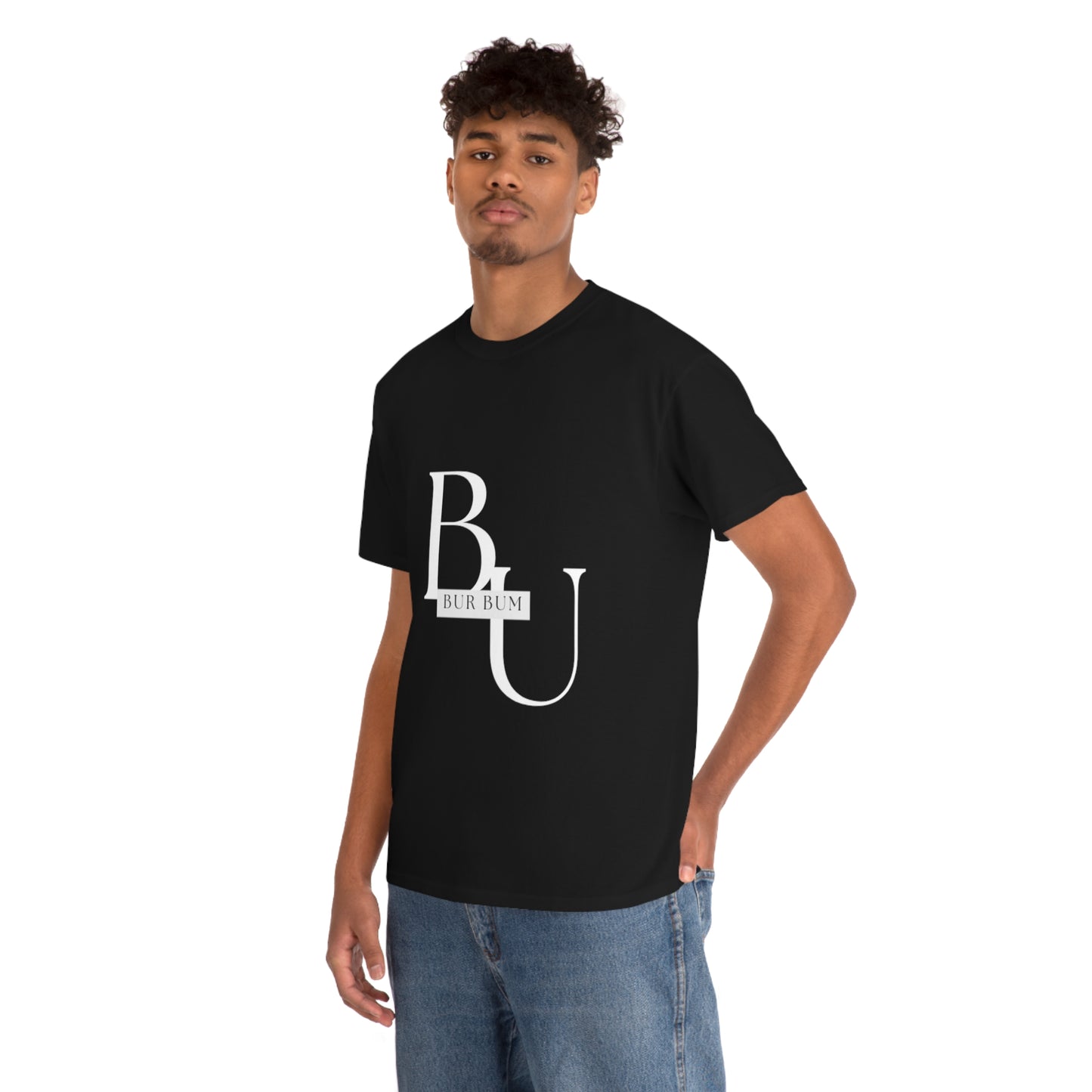 White Lettering BU Tee