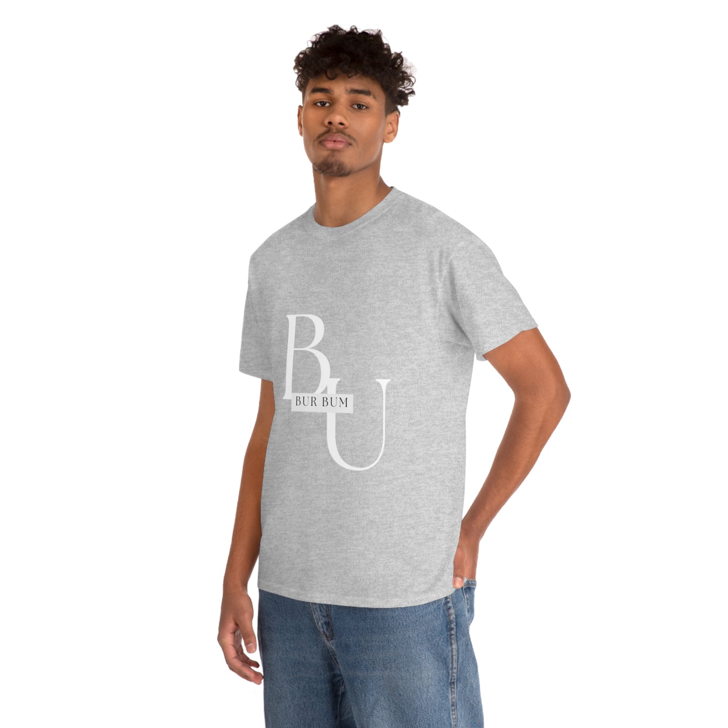 White Lettering BU Tee
