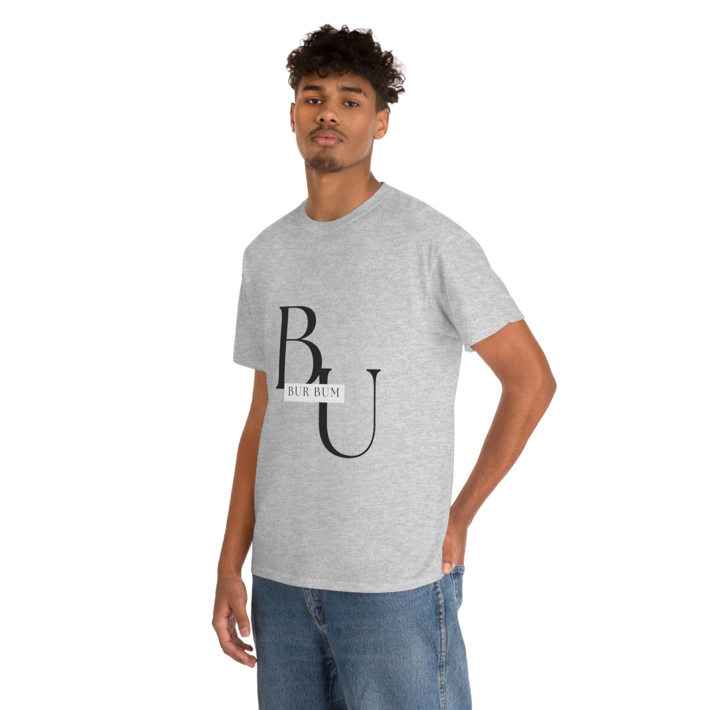 Black Lettering Bur Bum BU Tee
