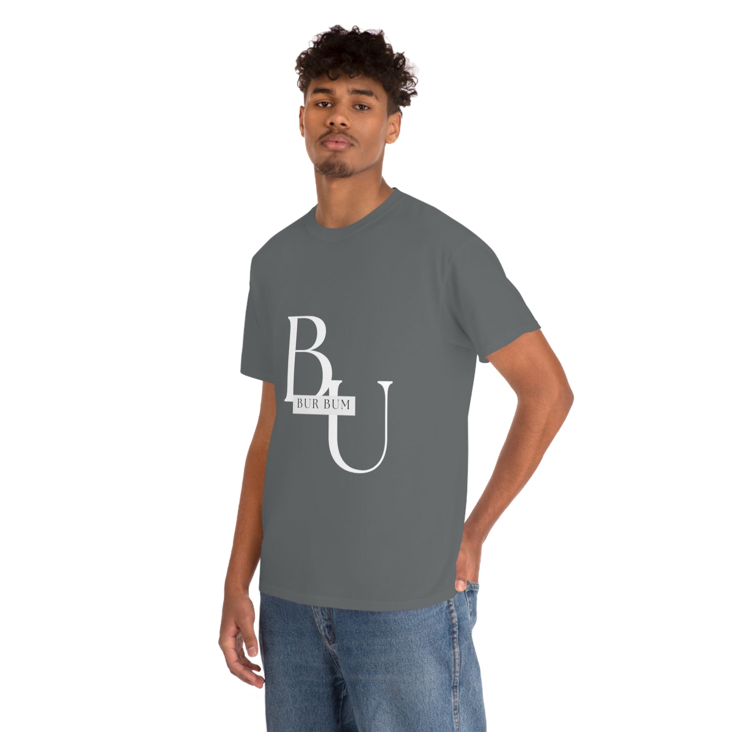 White Lettering BU Tee