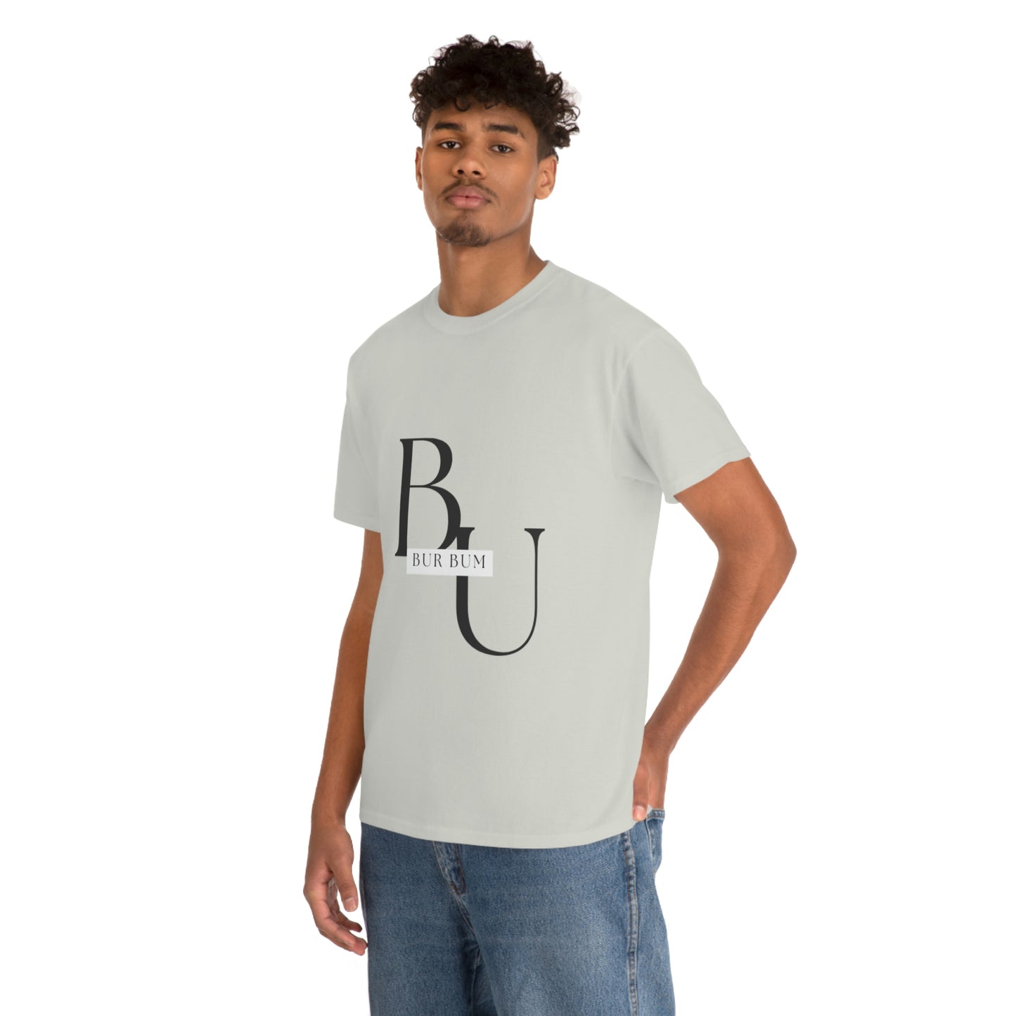 Black Lettering Bur Bum BU Tee
