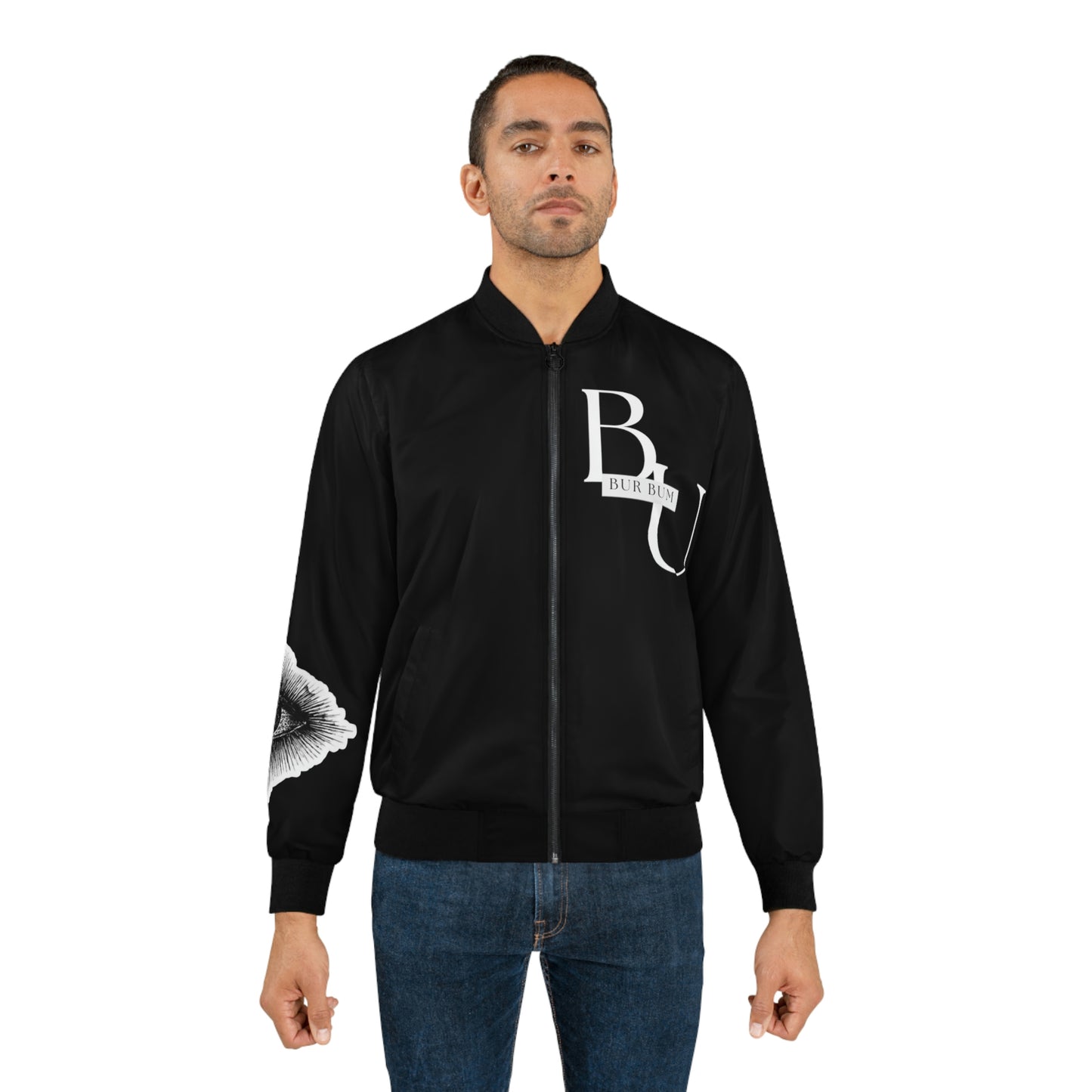 Black All Seeing Eye Bomber Jacket