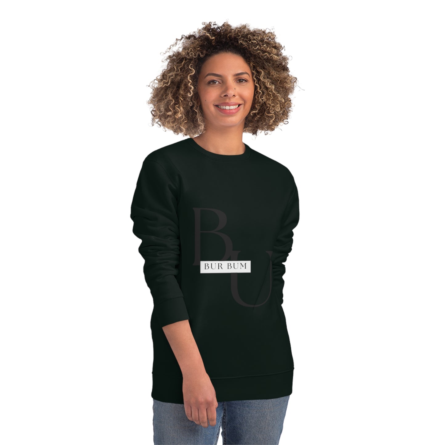 Bur Bum BU Black Lettering Sweatshirt